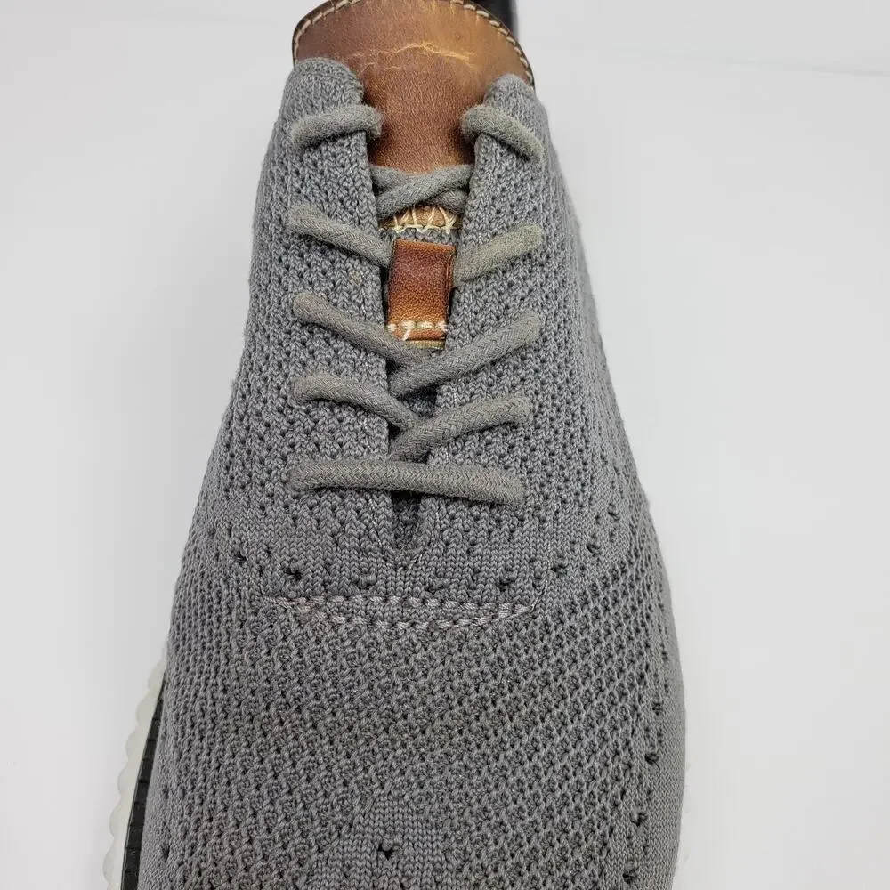 Cole Haan 2.Zerogrand Stitchlite Mens Size 9 Gray Formal Wingtip Oxfords Shoes